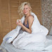 Ковдра пухова SoundSleep Cloud 90% сірий пух демісезонна 155х215 см 800г