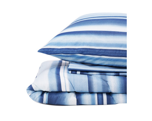 Набір бавовняний Stripes SoundSleep ковдра простирадло наволочки євро