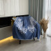 Плед бавовняний SoundSleep Wings синій 140х200 см