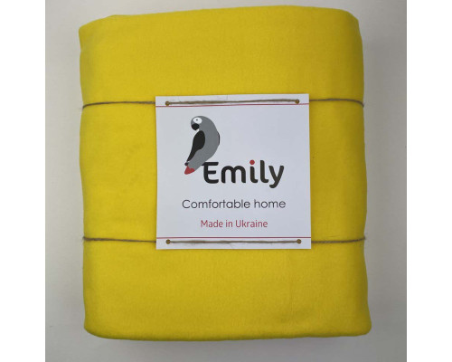Плед флісовий Сomfort ТМ Emily жовтий 150х150 см