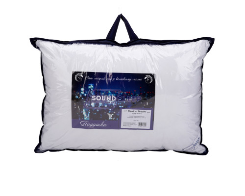 Подушка антиалергенна Musical Dream SoundSleep з динаміком 50х70 см