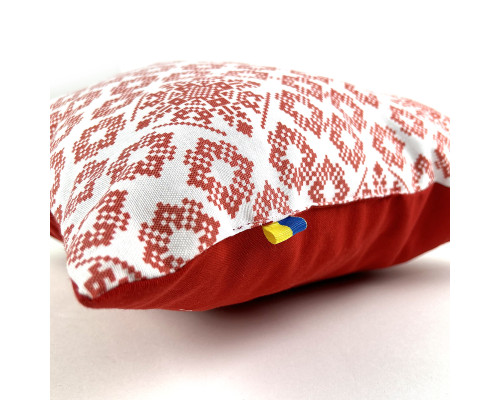 Подушка декоративна Код Незламної Нації SoundSleep червоний з білим