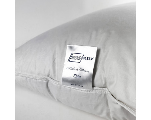 Подушка пухова трикамерна SoundSleep Elite білий пух 50х70 см
