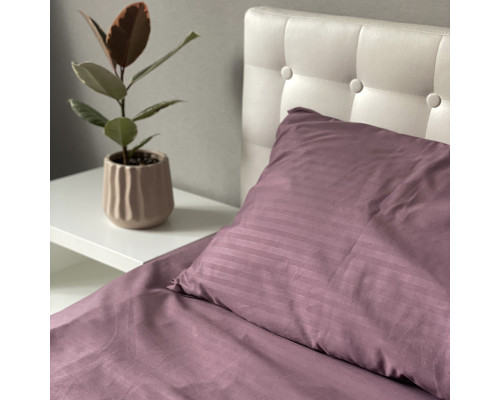 Комплект постільної білизни Emily Fiber Violet Stripe мікрофібра євро 200х220 см фіолетовий (94084443)