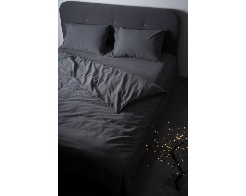Комплект постільної білизни SoundSleep Stonewash Adriatic євро dark gray сірий