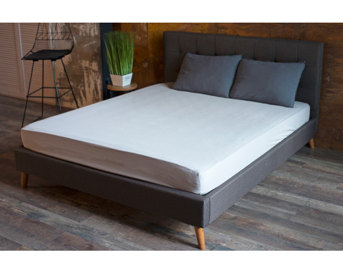 Простирадло на гумці SoundSleep Stonewash Adriatic milky ранфорс 180х200х30 см молочне (653590749219)
