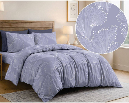 Комплект постільної білизни SoundSleep Fantasy Lilac бязь-голд односпальний 145х215 см (2800005185799)