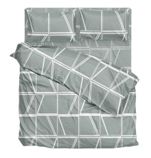 Комплект постільної білизни SoundSleep Selenza Si бязь Полуторний 160х215 см сірий (2800004797573)