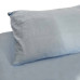 Простирадло на резинці фланелева Delicacy SoundSleep блакитна 90х200 см