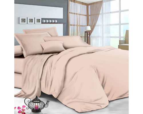 Наволочка SoundSleep Stripy Pudra бязь 50х70 см пудрова (2800004674522)