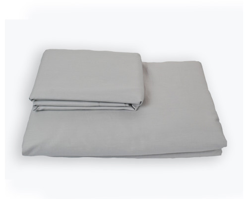 Підковдра на блискавці SoundSleep Shine сатин light gray світло-сіра 200х220 см
