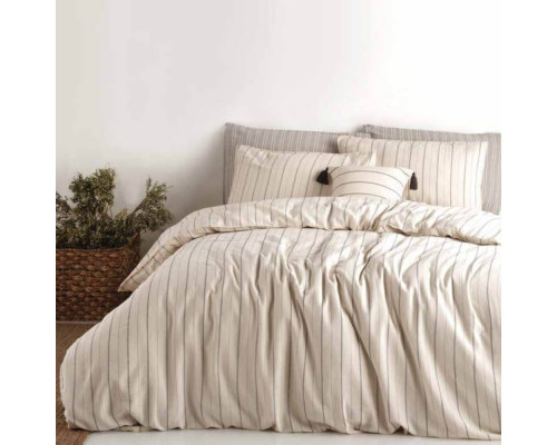 Комплект постільної білизни SoundSleep Stonewash TOMMY LIGHT світло-сірий євро