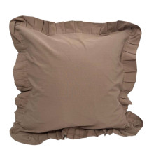 Наволочка декоративна з рюшами Stonewash Beige SoundSleep 45х45 см