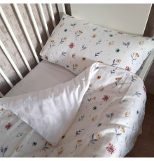 Комплект постільної білизни в ліжечко Flowers SoundSleep Муслін