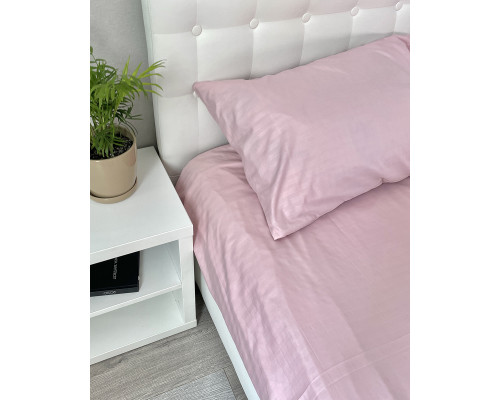 Комплект постільної білизни Fiber Roze Stripe Emily мікрофібра рожевий полуторний