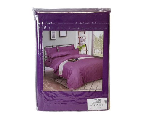 Комплект постільної білизни Emily Fiber Lilac Stripe мікрофібра євро 200х220 см ліловий (94031133)