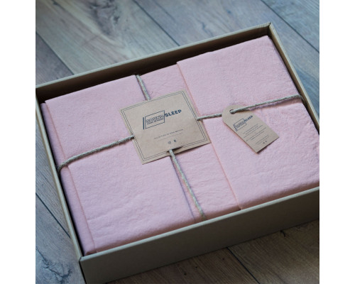 Комплект постільної білизни SoundSleep Stonewash Adriatic євро milky pastel pink рожевий