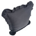 Декоративна наволочка SoundSleep Muslin Graphite 45х45 см з рюшами (94331646)