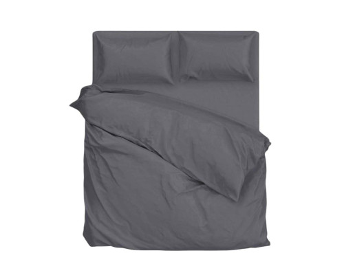 Простирадло SoundSleep Dyet Ashen ранфорс 150х220 см сіро-синій (2800004643955)