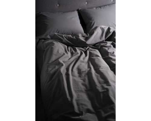 Комплект постільної білизни SoundSleep Stonewash Adriatic полуторний dark gray сірий