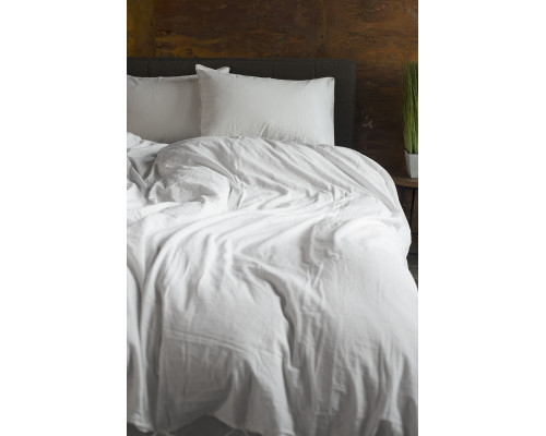 Комплект постільної білизни SoundSleep Stonewash Adriatic сімейний milky молочний