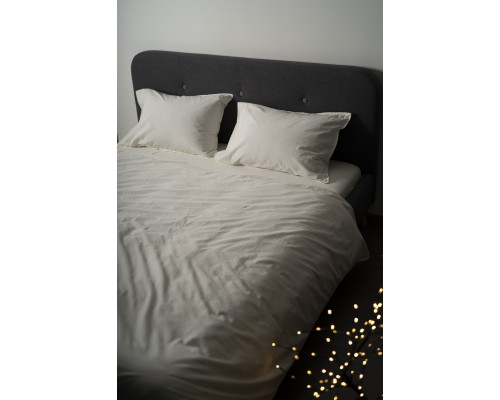 Комплект постільної білизни SoundSleep Stonewash Adriatic сімейний milky молочний