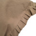 Наволочка декоративна з рюшами Stonewash Coffee SoundSleep 45х45 см