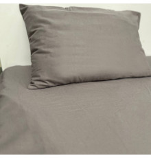 Простирадло на резинці фланелева Delicacy SoundSleep сіре 160х200 см