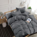 Комплект постільної білизни SoundSleep Stripe Dark Grey сатин-страйп темно-сірий сімейний