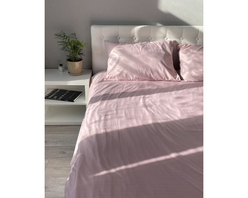 Комплект постільної білизни Fiber Roze Stripe Emily мікрофібра рожевий полуторний