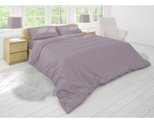 Комплект постільної білизни Stripy Seafog SoundSleep бязь євро