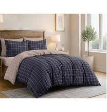 Комплект постільної білизни SoundSleep Modern Check бязь-голд євро 200х220 см (2800005187861)