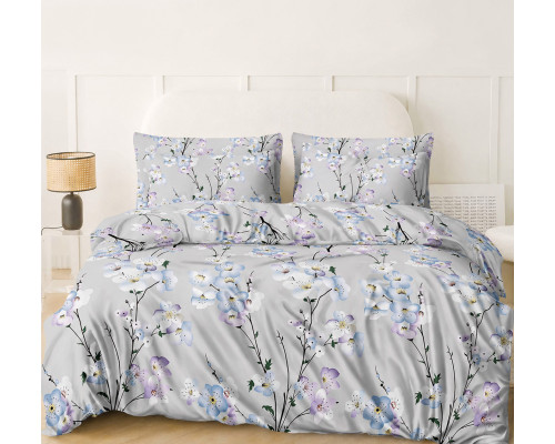 Комплект постільної білизни SoundSleep Fareo бязь односпальний 140x215 см сірий (2800004976664)
