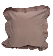 Наволочка декоративна з рюшами Stonewash Pastel Pink SoundSleep 45х45 см