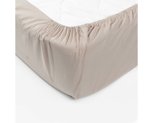 Простирадло на гумці SoundSleep Mokko ранфорс 80х200 см мокко (91533043)