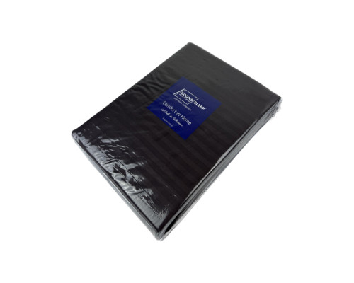 Комплект постільної білизни SoundSleep Stripe Chocolate сатин-страйп шоколад сімейний