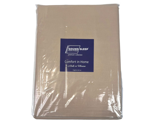 Комплект постільної білизни Soft Beige SoundSleep бязь бежевий полуторний