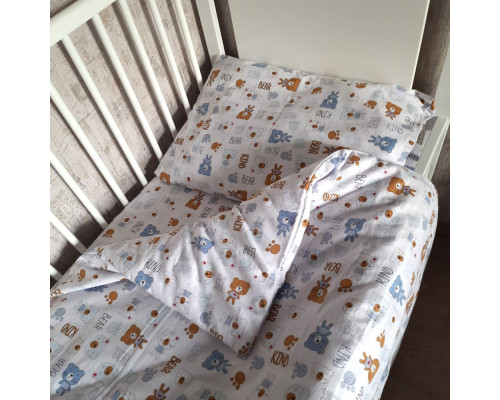 Комплект постільної білизни дитячий Sleeping bears SoundSleep фланель