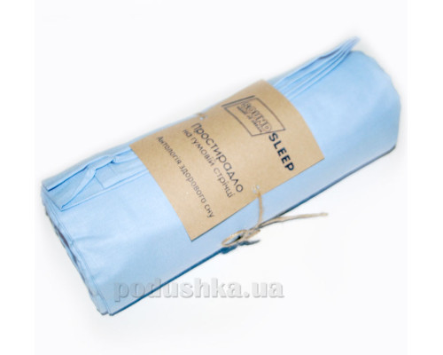 Простирадло на гумці SoundSleep PR80R-Ran-134 Blue ранфорс 160х200 см блакитний (91532968)