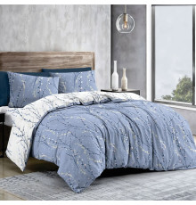 Комплект постільної білизни SoundSleep Branch Blue бязь-голд двоспальний 175х215 см (2800005093346)