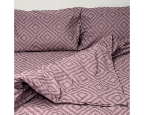 Простирадло на гумці SoundSleep Rhomb Brown бязь 160х200х20 см коричневе (2800004674669)