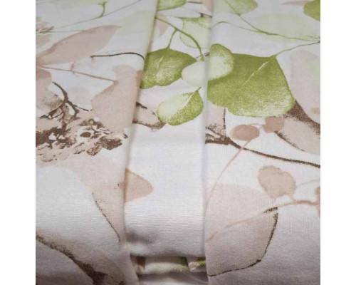 Підковдра SoundSleep Floral 200х220 см фланель біло-бежева (2800004996778)