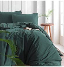 Підковдра SoundSleep Stonewash dark green 200х220 см зелений (94272253)