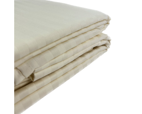 Комплект постільної білизни SoundSleep Stripe Beige сатин-страйп бежевий сімейний