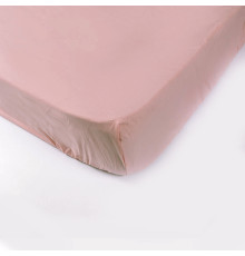 Простирадло на гумці SoundSleep Dry Rose ранфорс 160х200х25 см суха троянда (2800004516648)