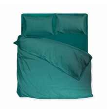 Комплект постельного белья SoundSleep Silken сатин Двуспальний євро 200х220 см ізумрудный (2800004482264)