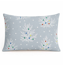 Наволочка декоративна SoundSleep Winterly Тепло зимових снів бязь 50х70 см сіра (2800004903714)