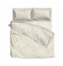 Комплект постільної білизни SoundSleep Siena ранфорс Двоспальний євро 200х220 см бежевий (2800004516617)
