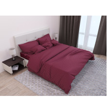 Комплект наволочок Stripe Bordo SoundSleep сатин-страйп бордовий 50х70 см