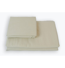 Простирадло на гумці SoundSleep Shine сатин beige бежеве 200x220 см